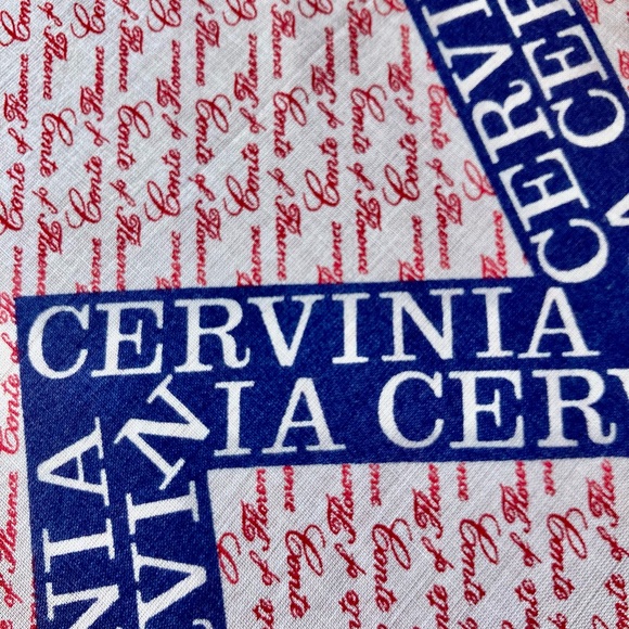 CERVINIA, vintage cotton bandanna. Unisex - Picture 6 of 9